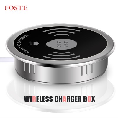 Waterproof Mini Wireless Phone Charger Very Useful In Office And Coffee Shop Desk Wireless Charger Usb Charger